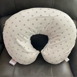 Boppy nursing pillow with pottery barn cover